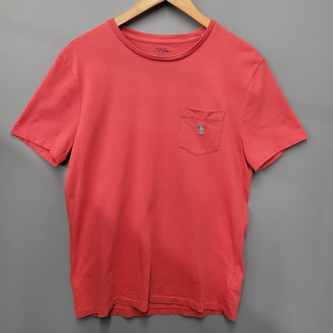 Polo Ralph Lauren 폴로 랄프로렌 코튼 포켓 티셔츠 레드 상품이미지1