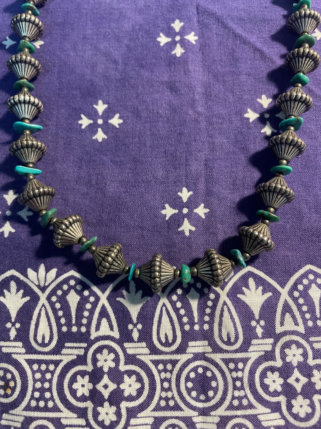Native American Turquise & Silver Beads 상품이미지3