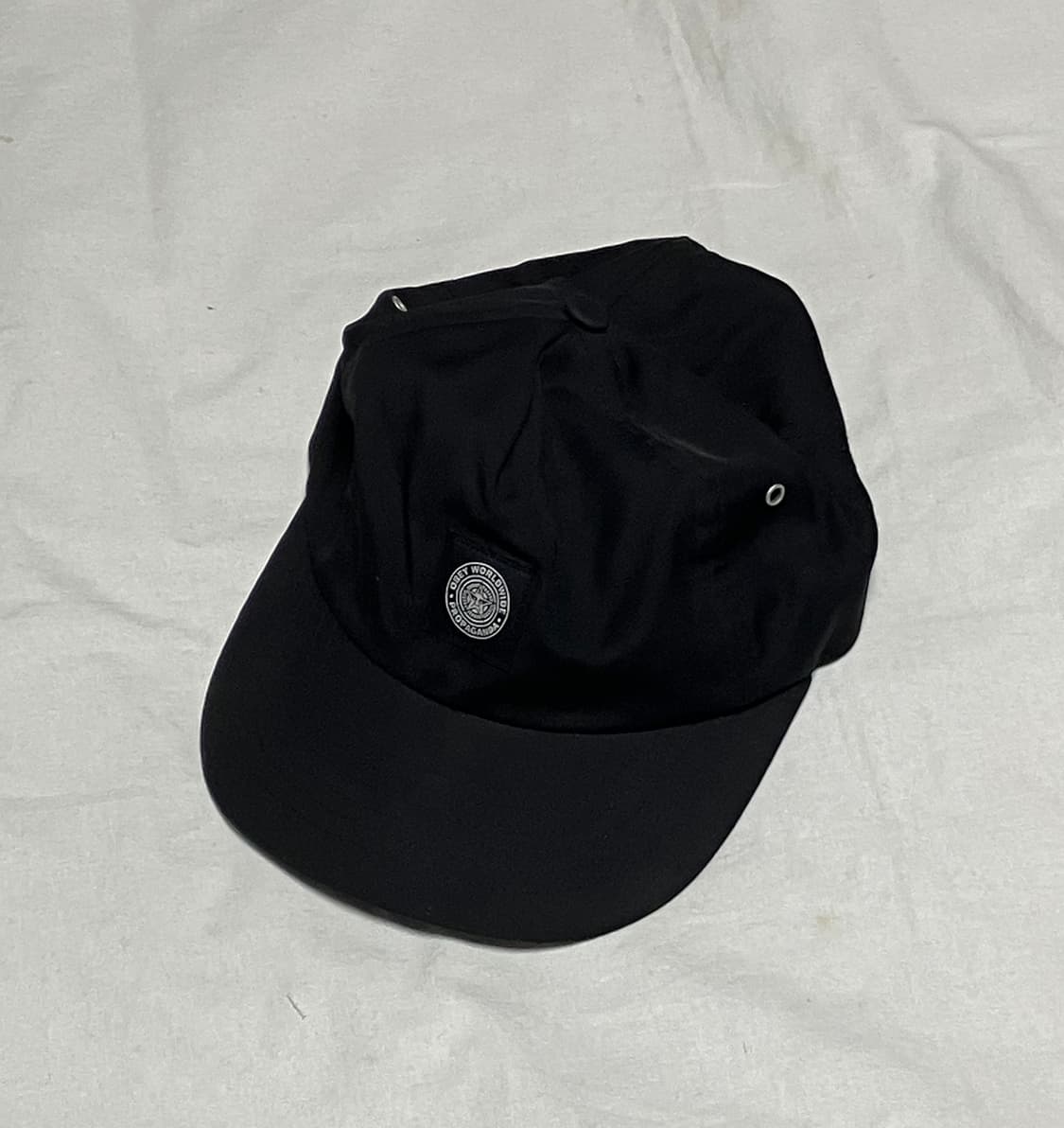 오베이 나일론 패치로고 볼캡 스냅백 블랙 상품이미지1