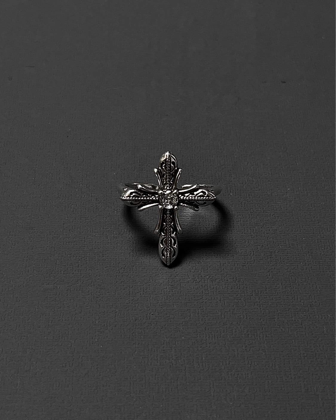 엔틱 눈꽃 크로스 오픈링 (952실버) 상품이미지2