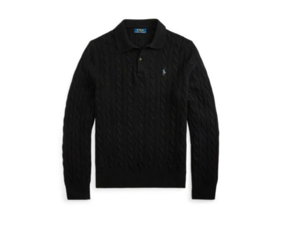폴로 케이블 니트 울 캐시미어 스웨터 상품이미지1