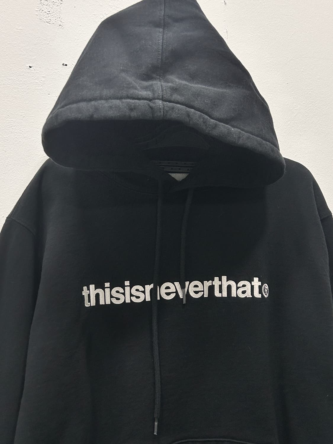 디스이즈네버댓 블랙 기모 후드티 M 상품이미지3