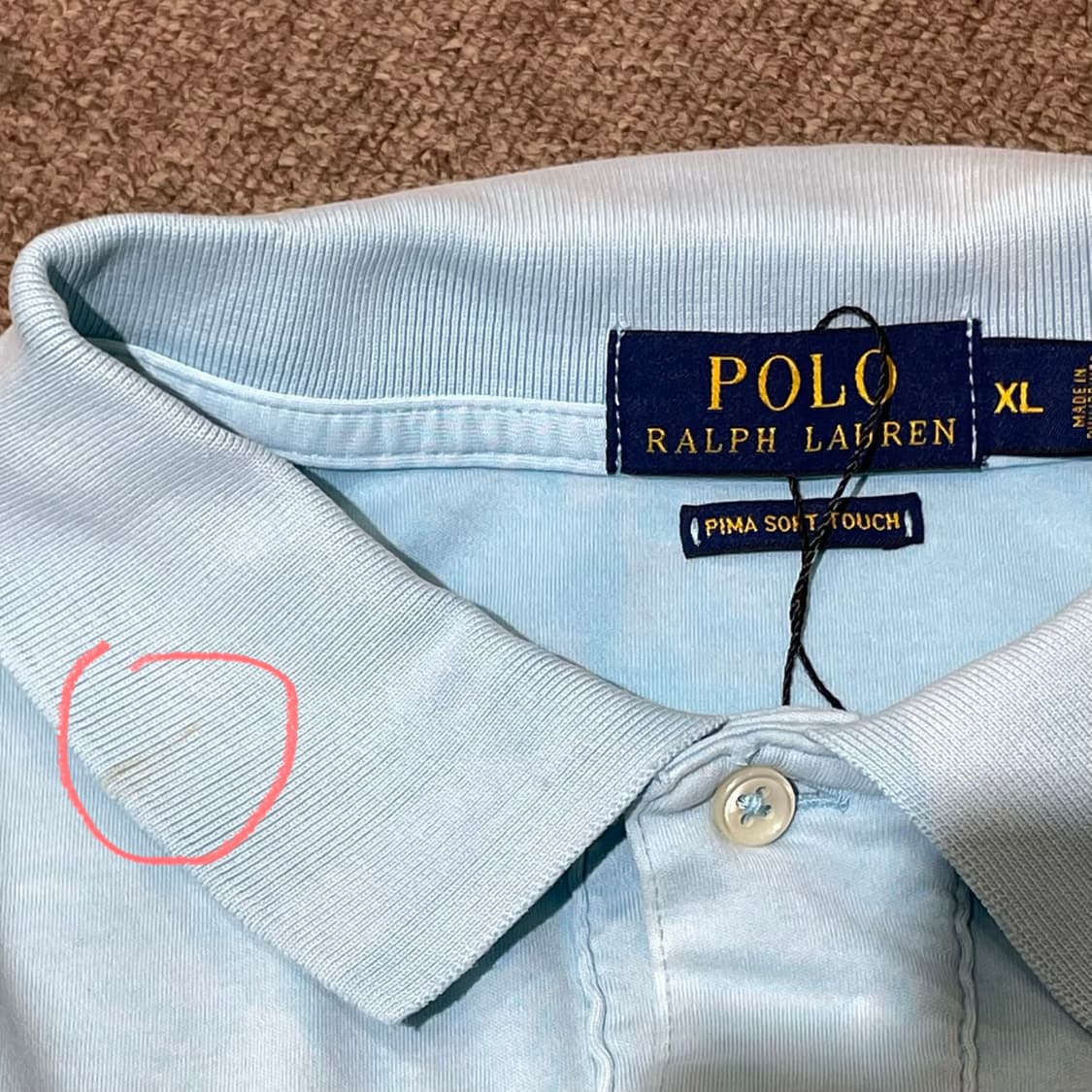 (XL) POLO 폴로 랄프로렌 반팔 카라티 상품이미지5