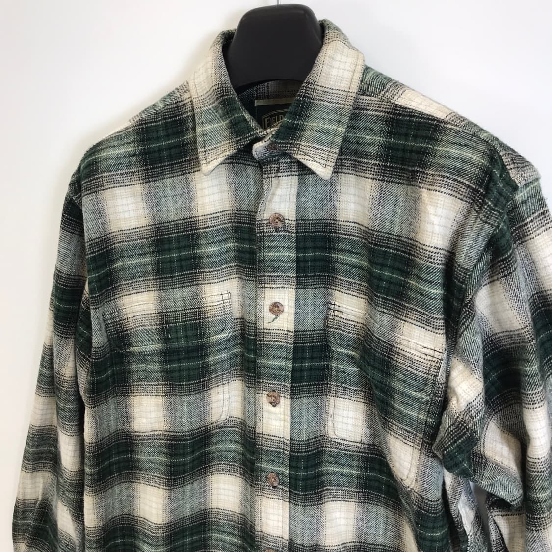 필드앤스트림 플란넬 체크셔츠 그린 [M] 상품이미지2