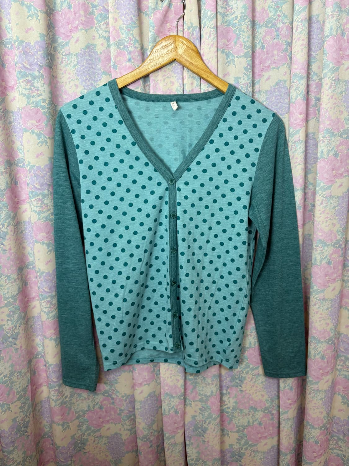 민트 도트 가디건 상품이미지6