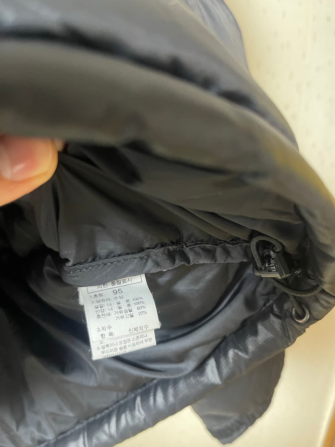 노스페이스 눕시 구스다운 패딩자켓 블랙 95 상품이미지8