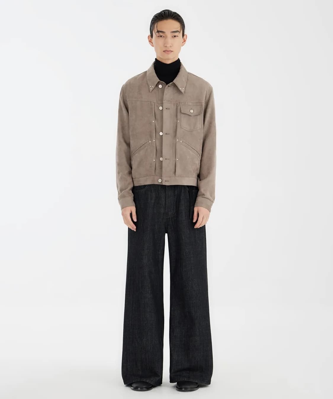 Youth-lPleated Stud Trucker Jacket L사이즈 상품이미지4