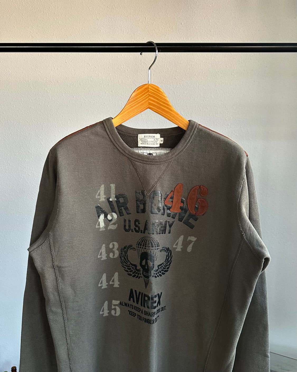 [XL]아비렉스 US ARMY 에어본 밀리터리 맨투맨 상품이미지2