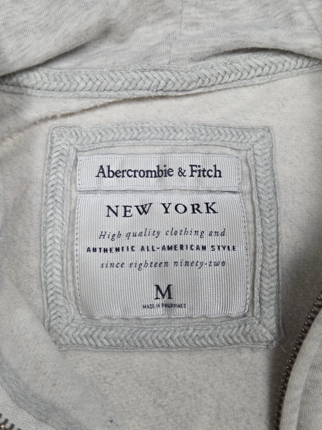 [아베크롬비] 빅로고 아플리케 후드 집업 | A00165 상품이미지3