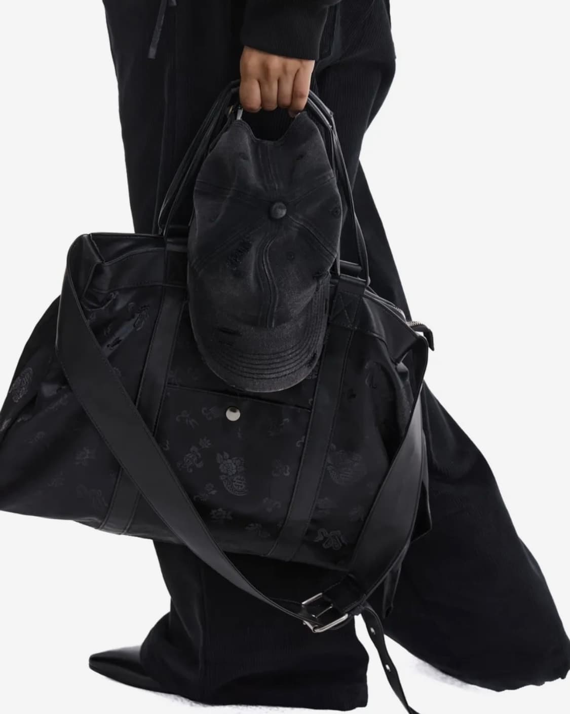 칠 하나 투 구육 | 댕기백 숄더백 크로스백 블랙 상품이미지3