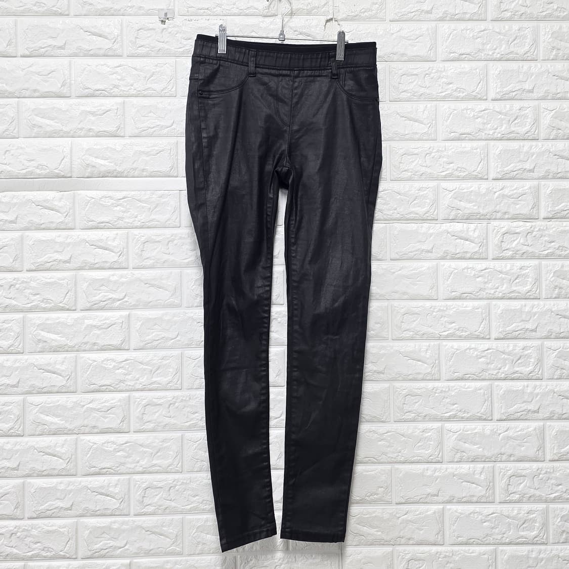 아크네 스튜디오 ACNE STUDIOS 블랙 레더 팬츠 26인치 상품이미지1