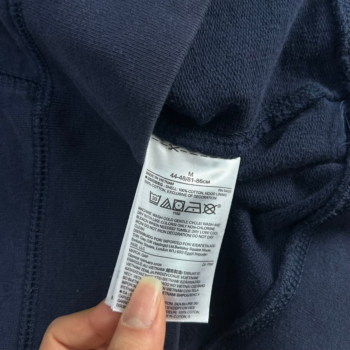 Gap 갭 레드로고 네이비 후드티 상품이미지6