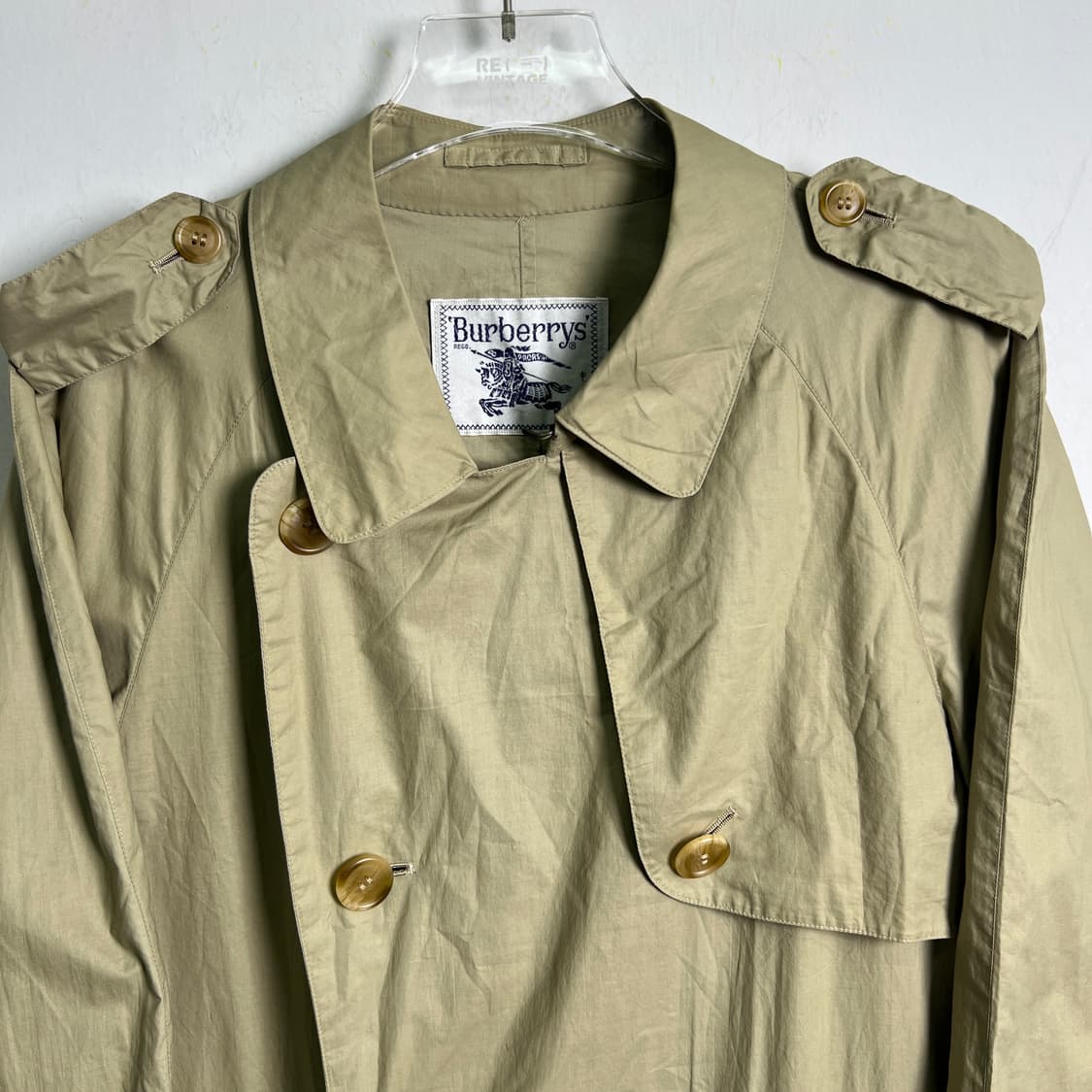 버버리 베이지 더블 브레스티드 트렌치코트  상품이미지4