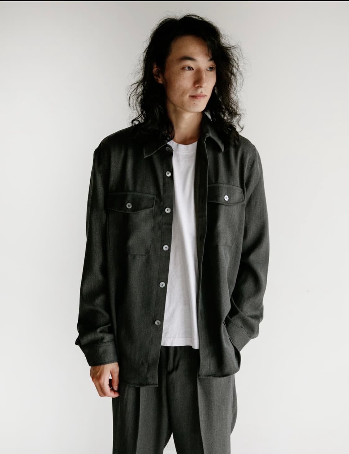 [50] 아워레가시 헌팅 울 오버셔츠 상품이미지1