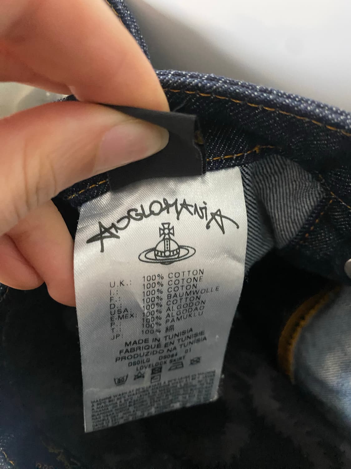 비비안웨스트우드 앵글로매니아 데님스커트 상품이미지5