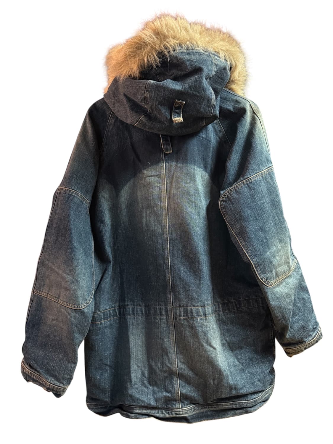 04aw 데님 패치 다잉 n3b 퍼자켓 상품이미지3