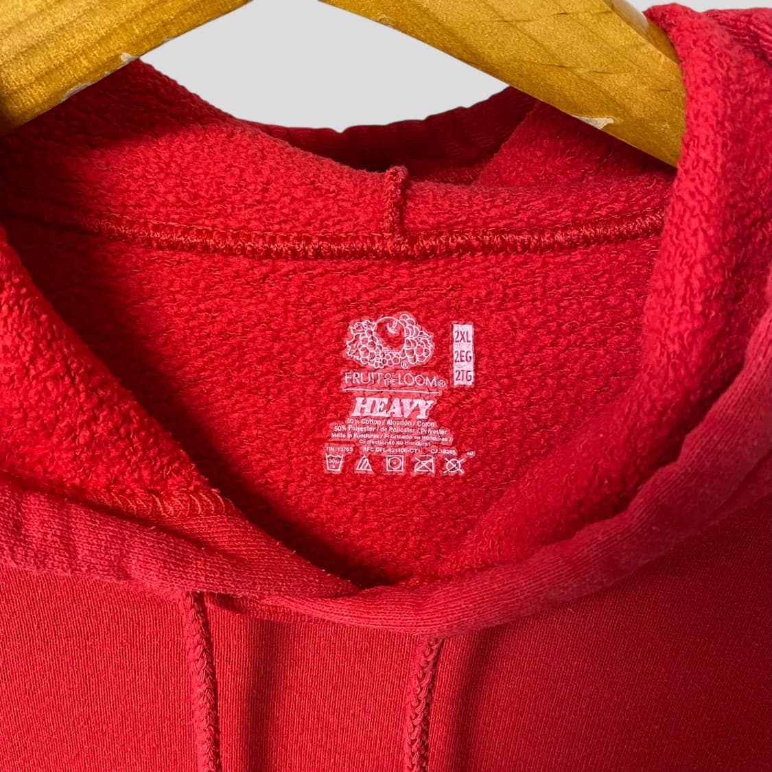 (2XL)Fruit of the Loom 블랭크 스웨트 후드티셔츠 상품이미지2