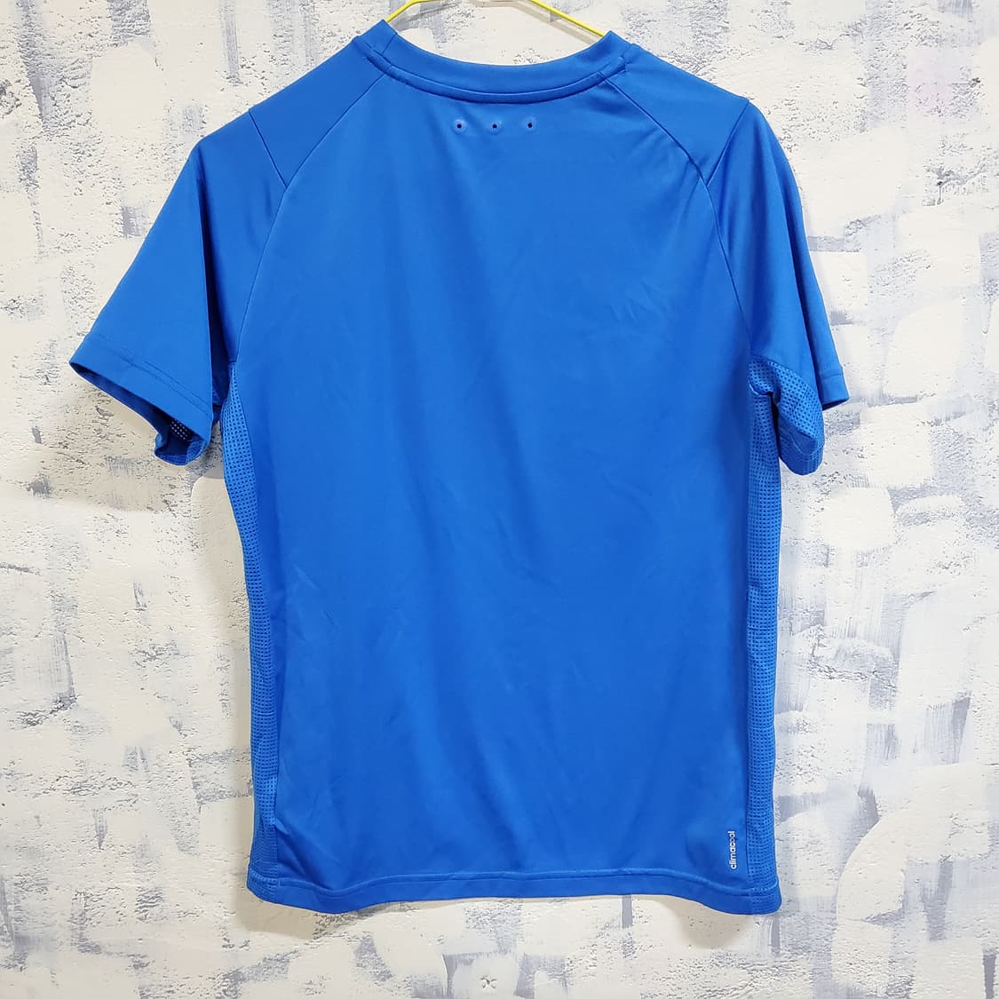 아디다스 기능성 삼선 반팔 티셔츠 블루 상품이미지2