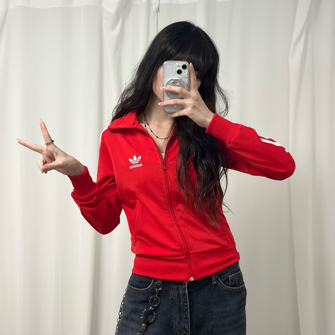Adidas red Firebird jersey 상품이미지1