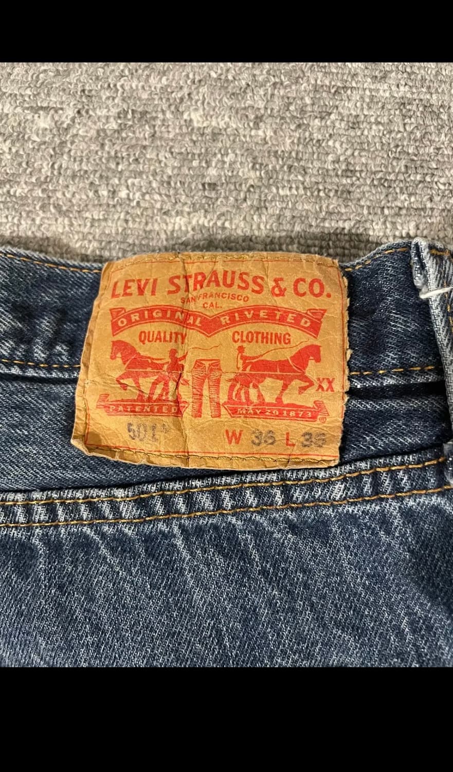 빈티지 리바이스 501 w36 l35 상품이미지3