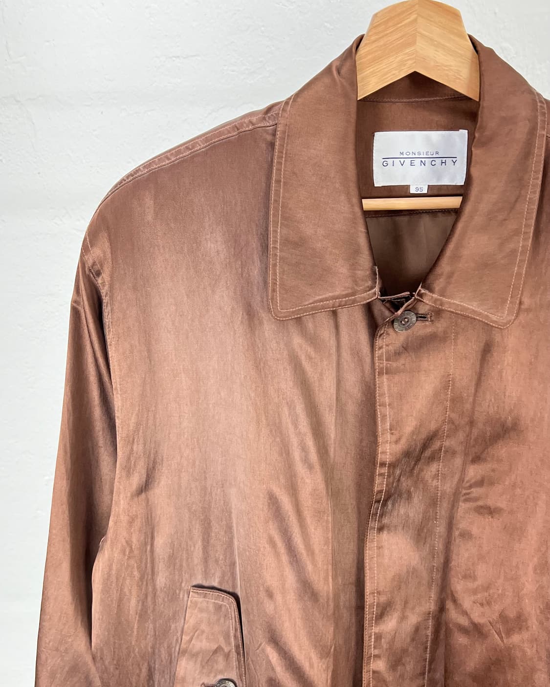 지방시 카멜 사틴 벨로어 드리즐러 블루종 자켓 상품이미지2