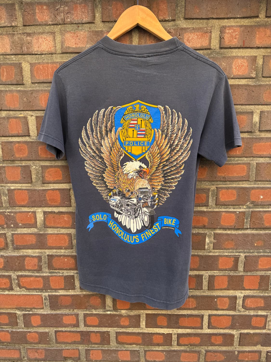 90s 빈티지 USA 하와이 경찰 반팔티 상품이미지3