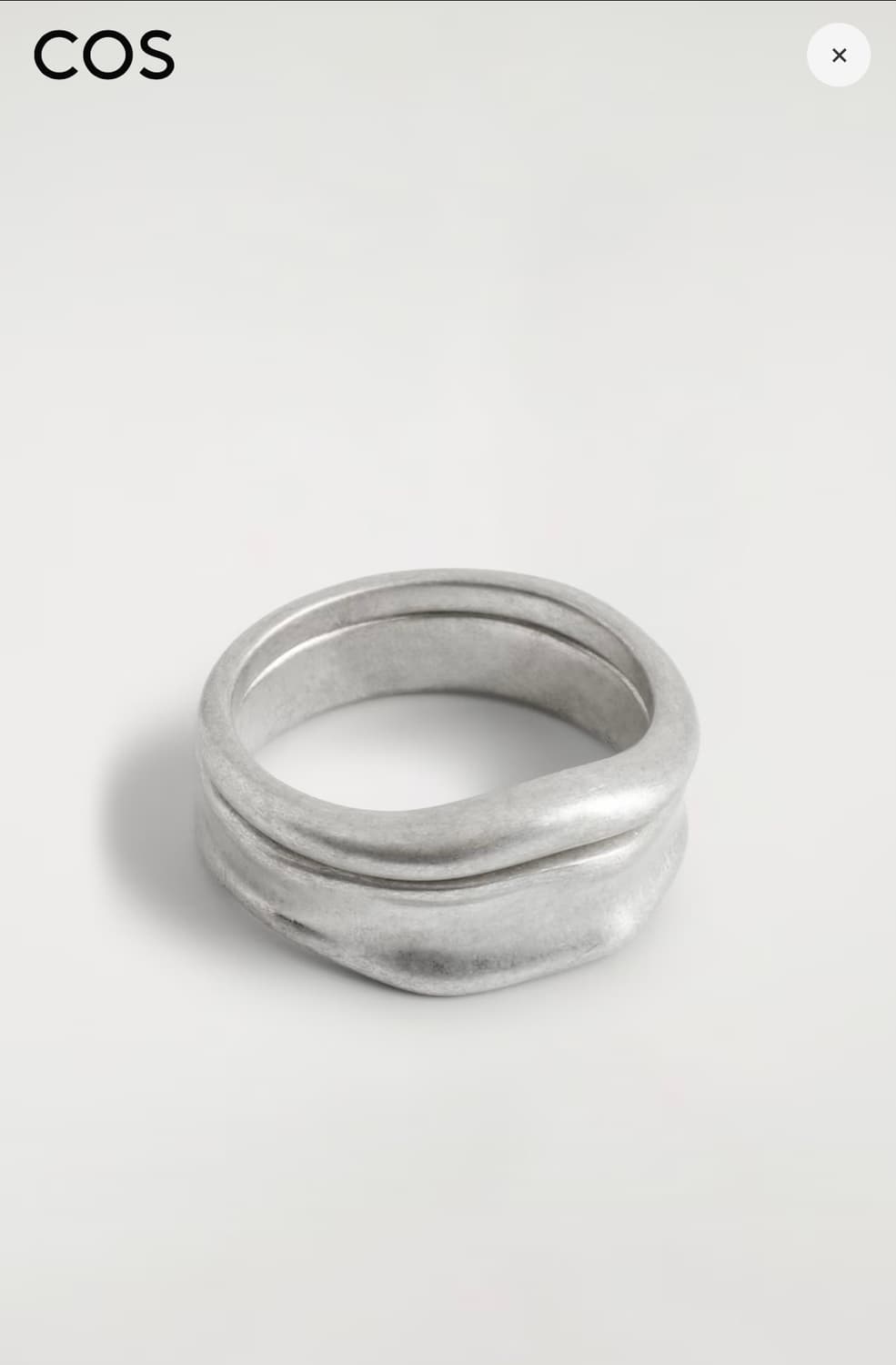 2pack hammered rings 상품이미지2