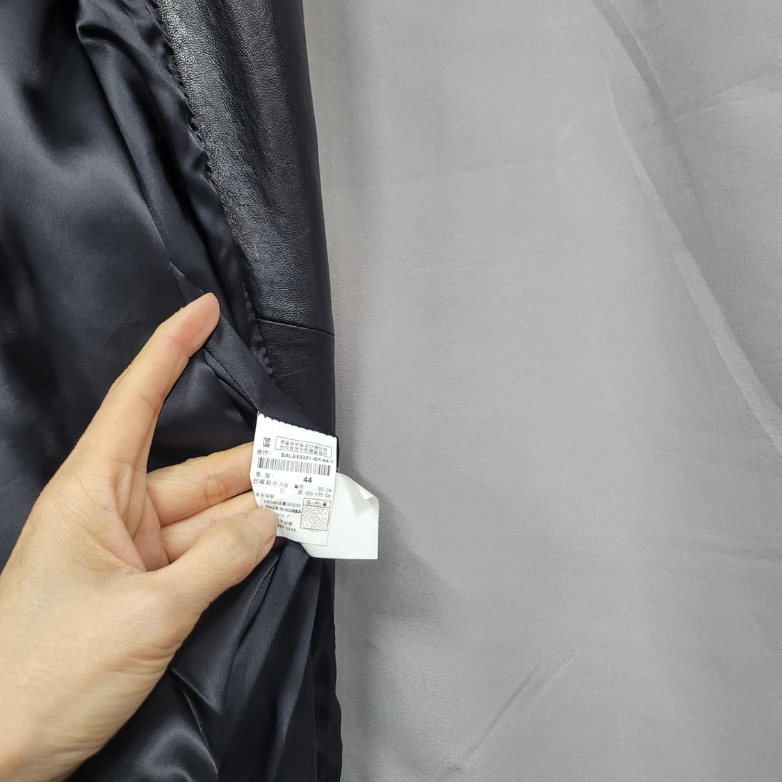 베네통 양가죽 라이더자켓 95 상품이미지10