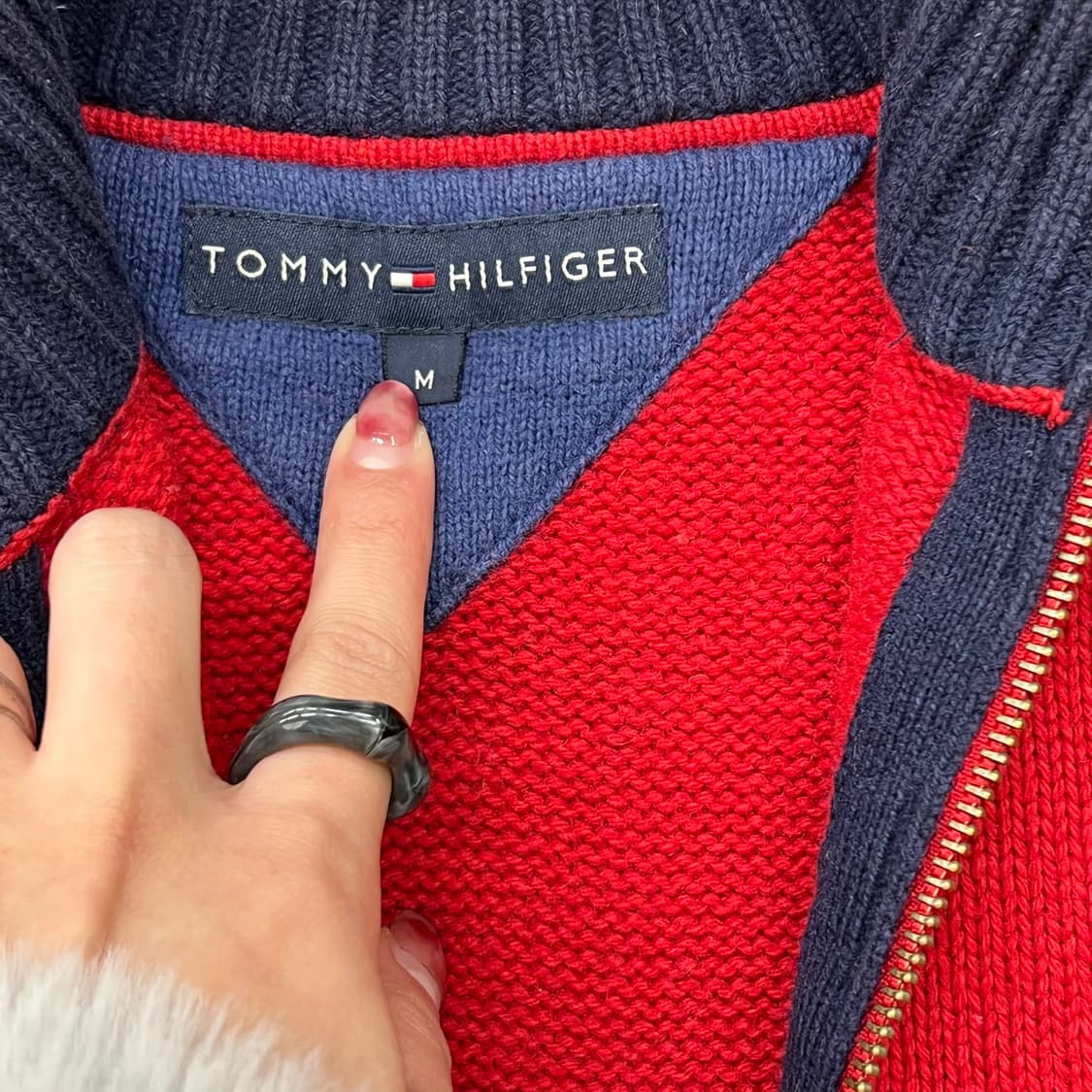 타미힐피거 니트 집업 r2805 상품이미지7