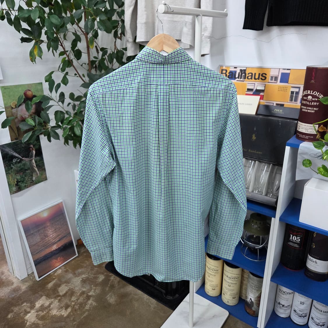 폴로랄프로렌 버튼다운 체크셔츠 M 상품이미지5