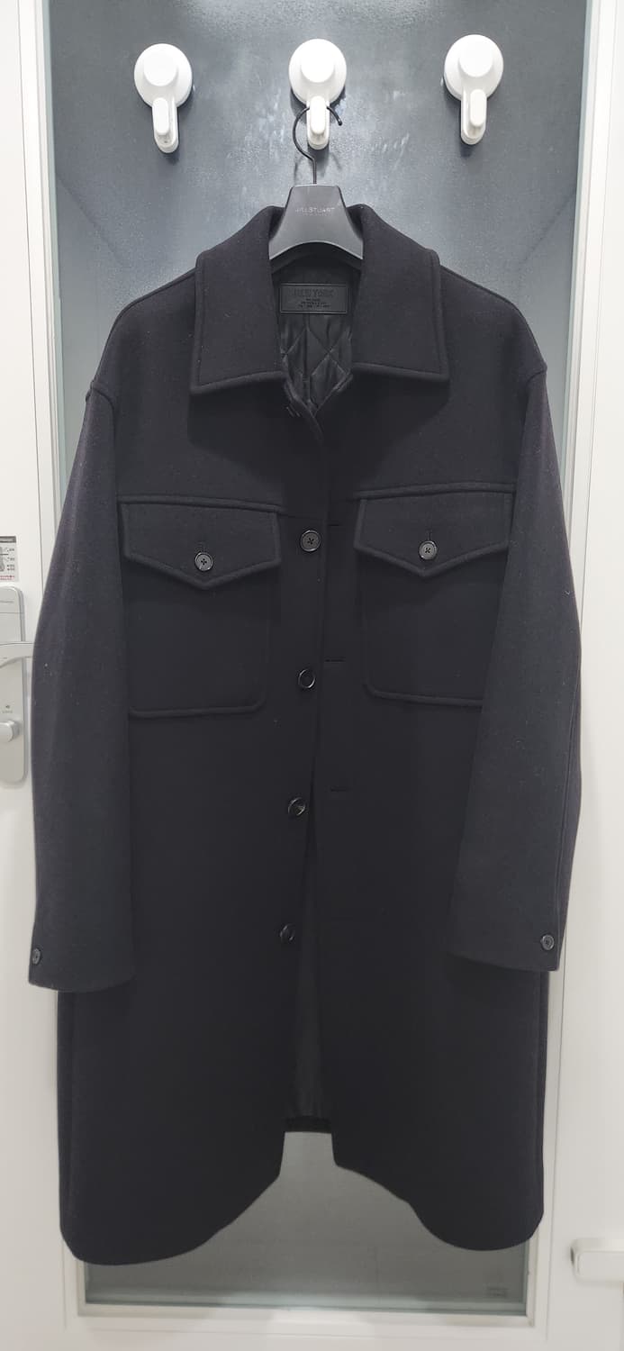 질스튜어트 뉴욕 남성 네이비 울 캐시미어 코트 상품이미지1