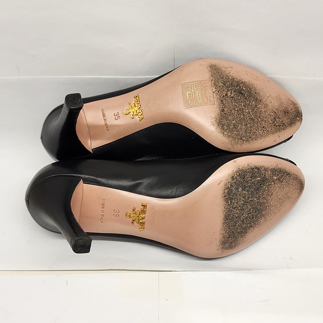 프라다 레더 오픈토 힐 35 상품이미지4