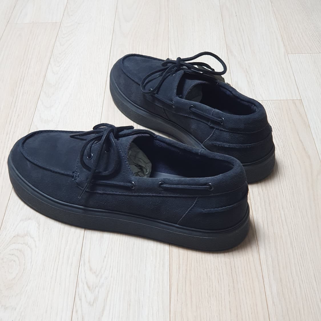 새제품275) 자라 스웨이드 가죽 데크 슈즈 로퍼 구두 2426/520 상품이미지4