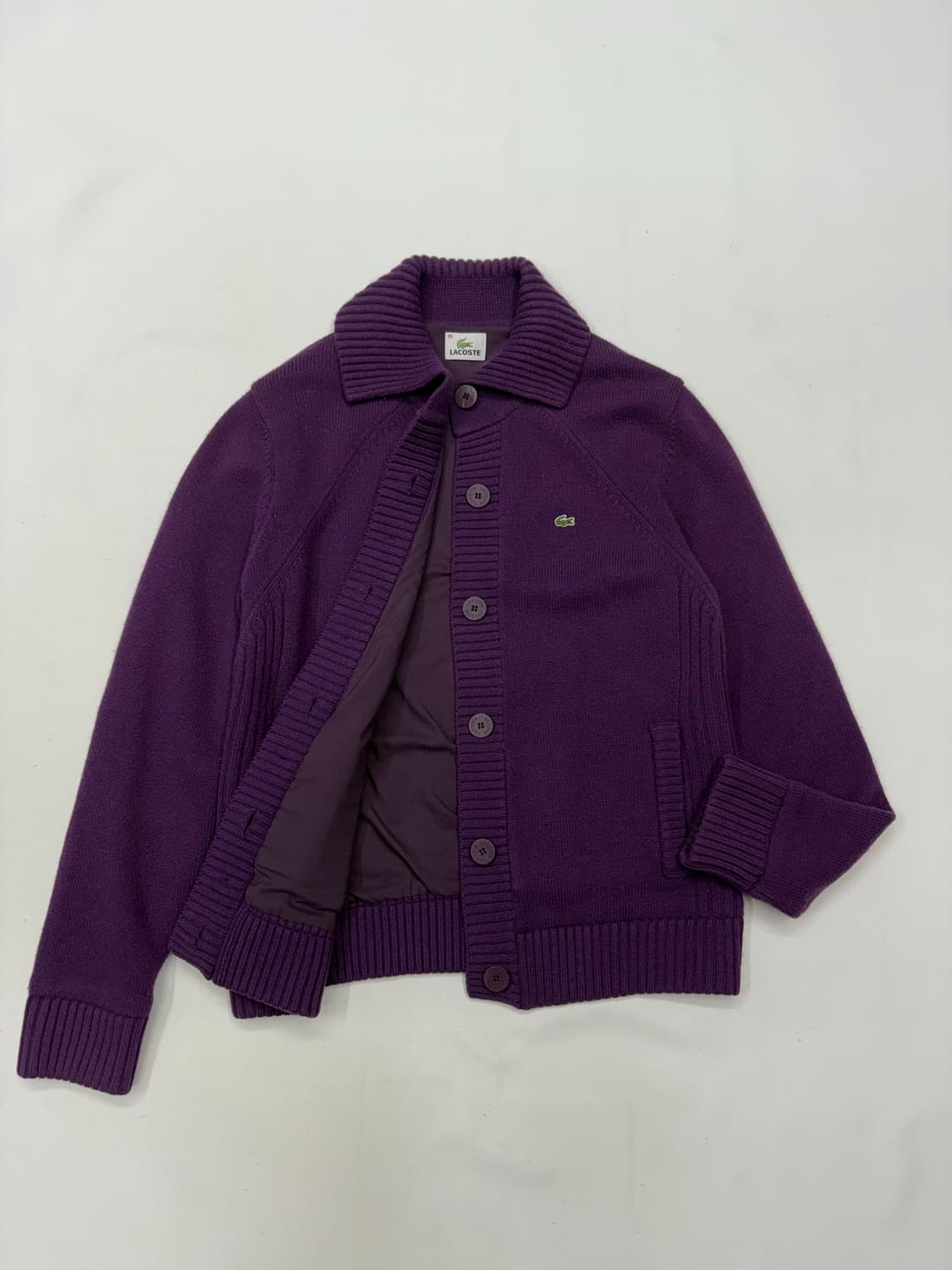 라코스테 버튼 집업 니트 상품이미지1