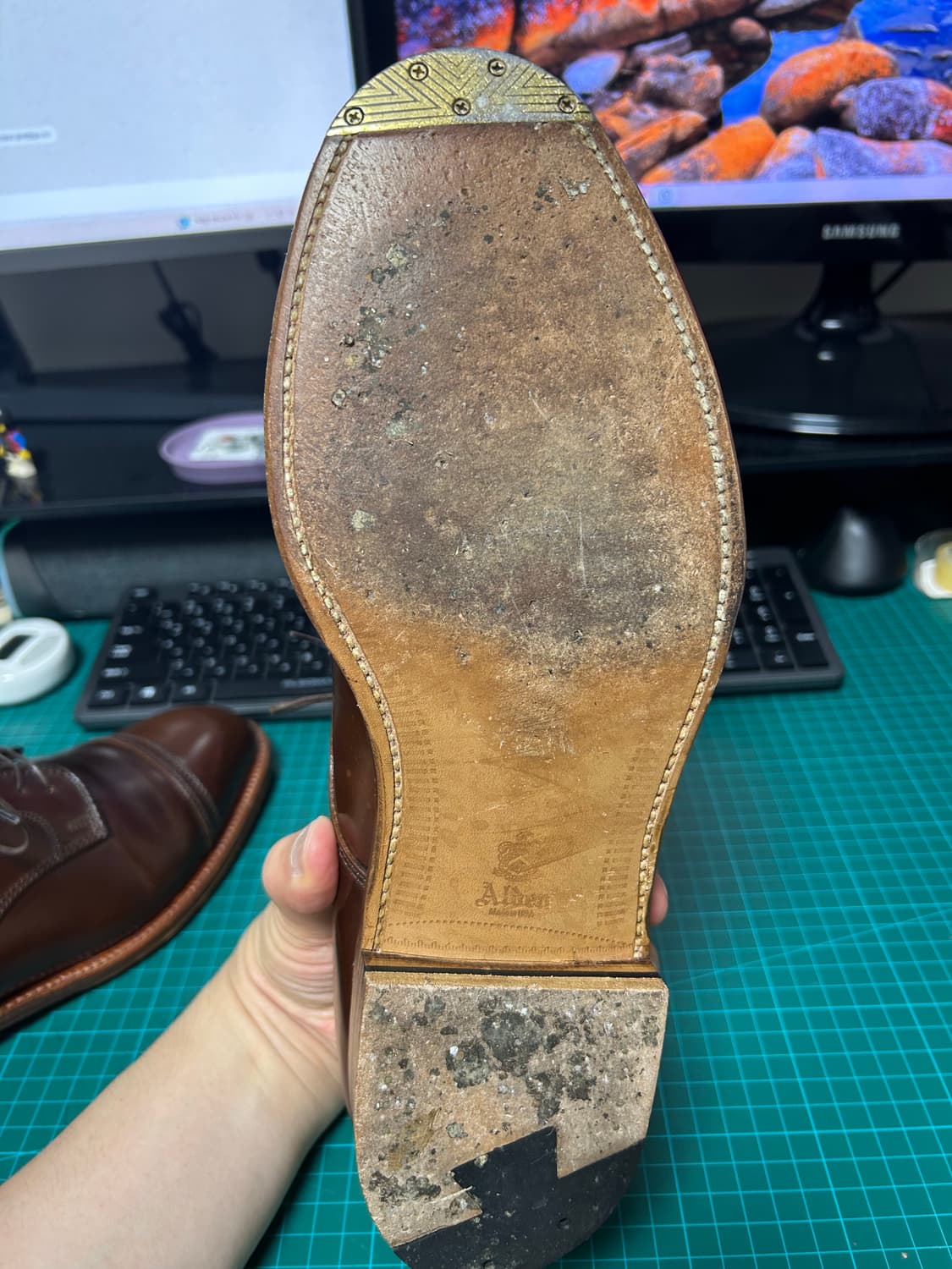 알든 컬러4 코도반 캡토 더비 상품이미지6