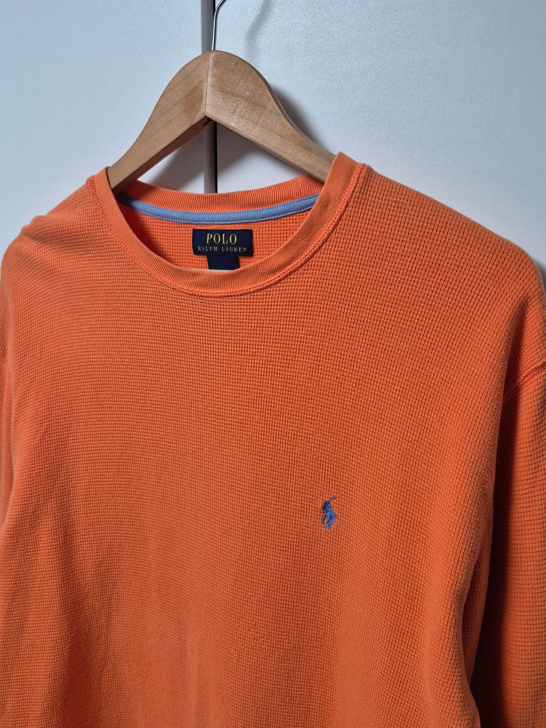 폴로랄프로렌 와플 긴팔티 오렌지색 남성 100사이즈 상품이미지2
