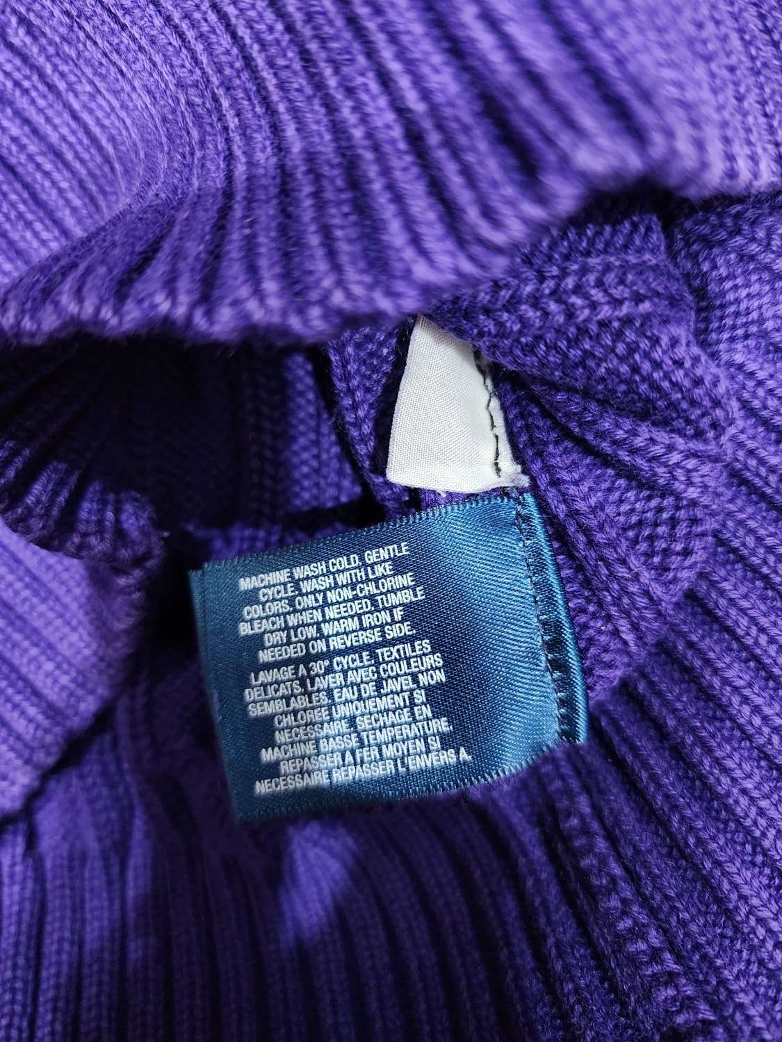 폴로 랄프로렌 케이블 꽈배기 보라색 니트 걸즈 XL 상품이미지5