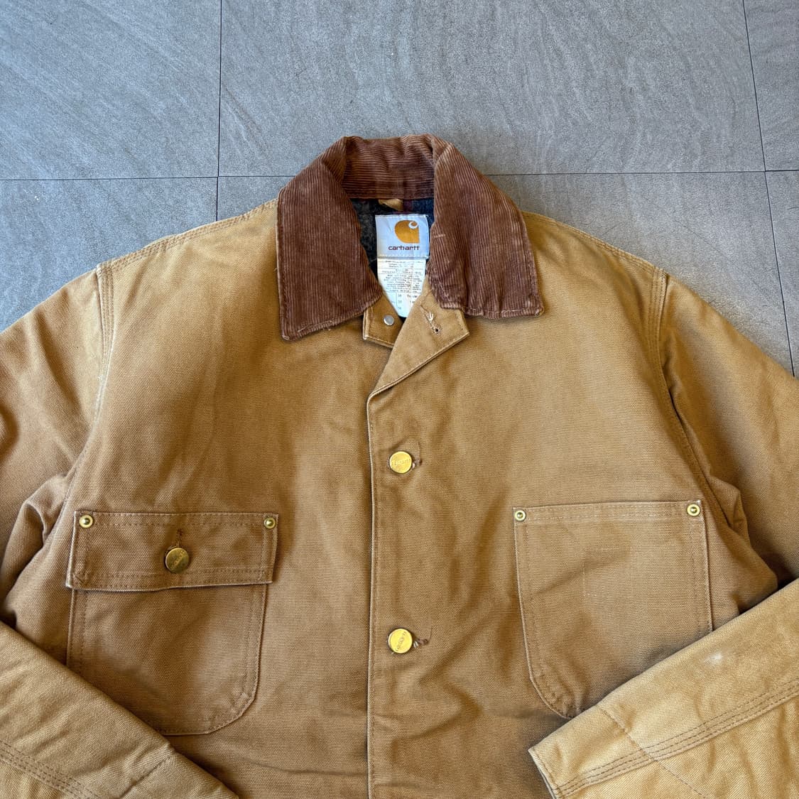 칼하트 정품 미국 생산베이지 덕 초어 자켓 상품이미지3