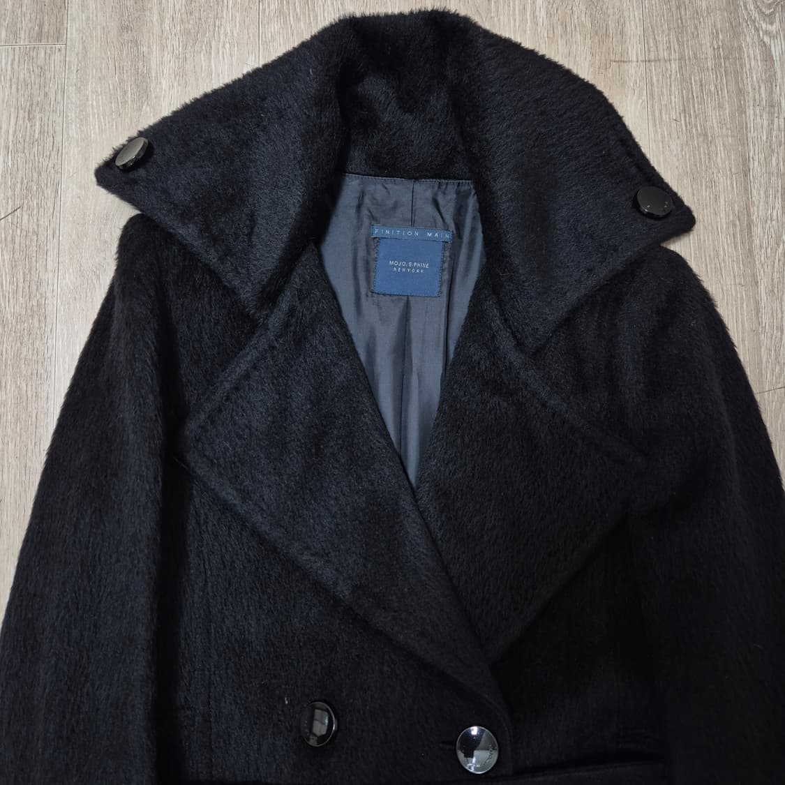 모조에스핀 뉴욕 여성 모직 뽀글이 더블 코트 자켓 M(95) 상품이미지2