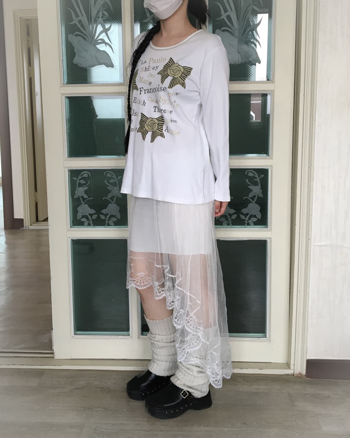 Unbalanced lace sha skirt 상품이미지5