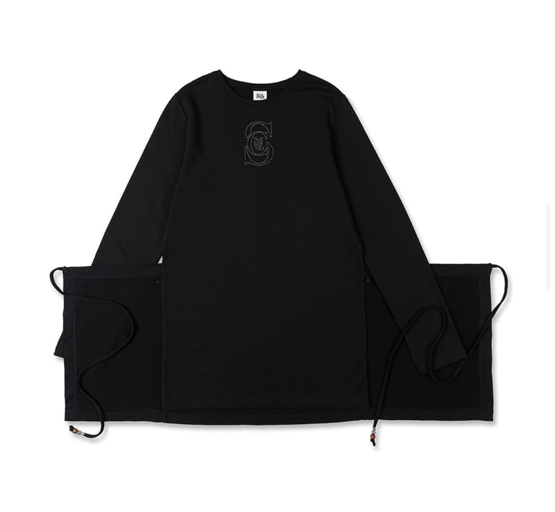 스컬프터 Hotfix Logo Wrap Dress [BLACK] s 상품이미지3