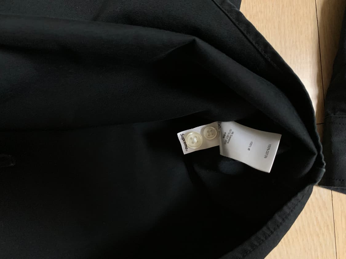 슈프림 트윌 셔츠 (L) 블랙 상품이미지5