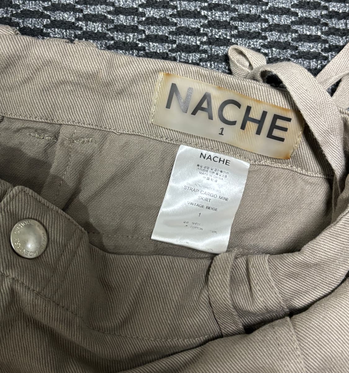 NACHE 스트랩 카고 미니 스커트 상품이미지6