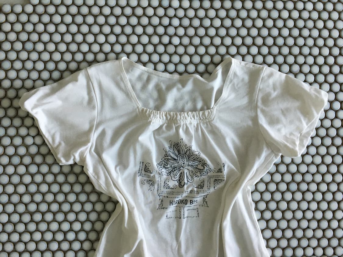 lace trim graphic top 상품이미지8