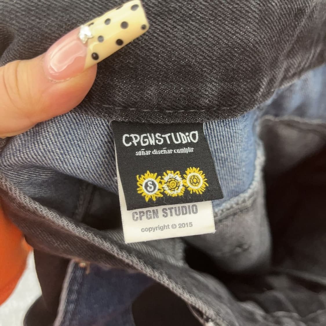 꼼파뇨 빈티지 스트릿 힙합 절개 패치워크 데님팬츠 S C09679 상품이미지5