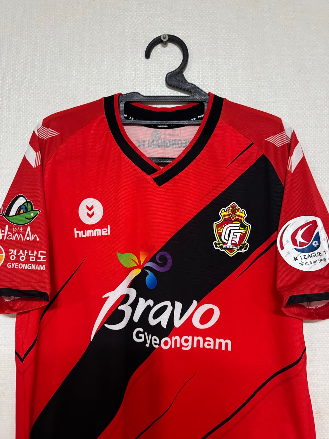 XL 험멜 경남 FC 정성준 축구 유니폼 반팔 홈 상품이미지3