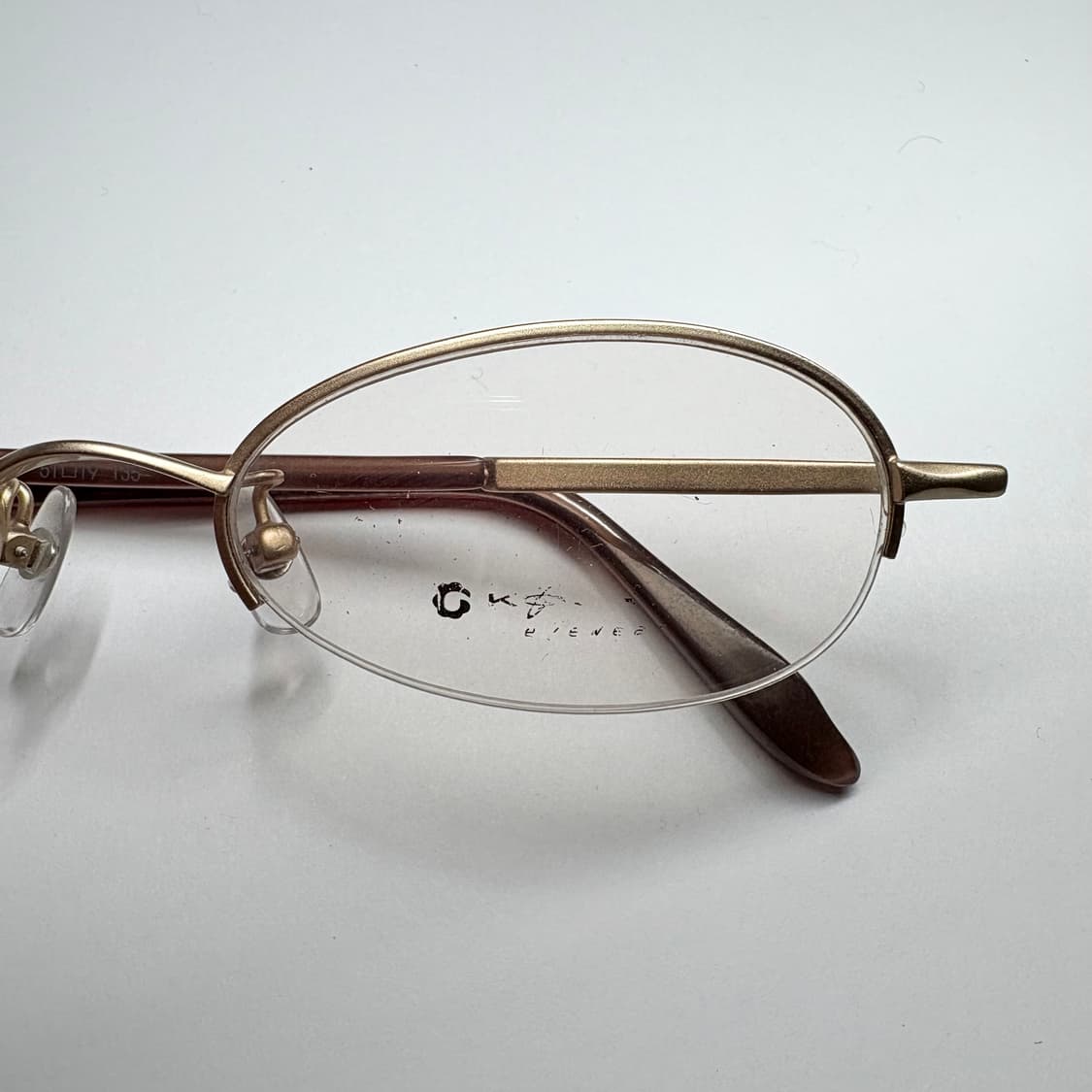 빈티지 긱시크 안경 (하프림 안경) 상품이미지2
