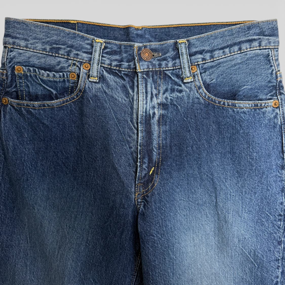 웨어하우스 더블웍스 레그 트위스트 데님 팬츠, 31 상품이미지2