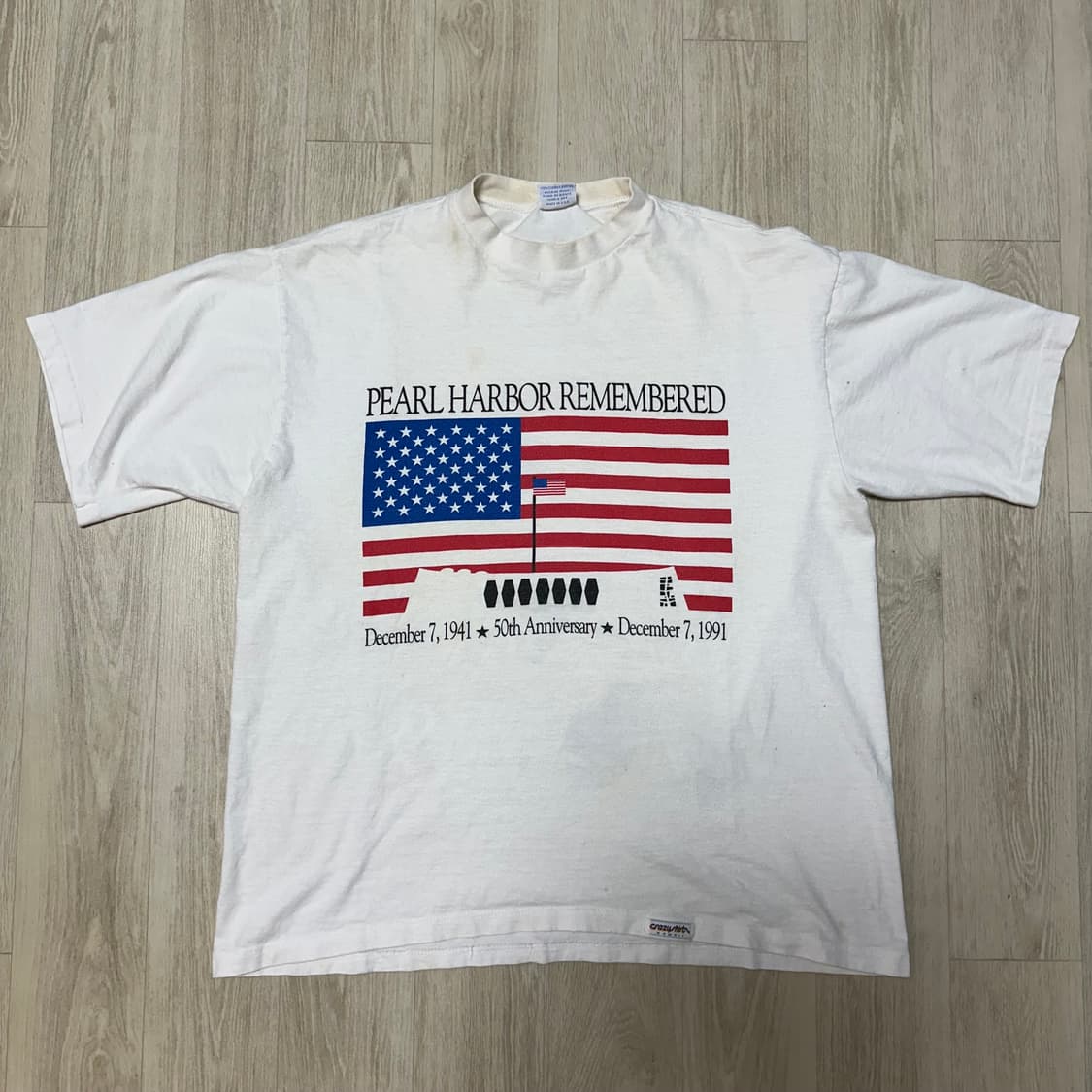 90s USA 진주만 빈티지 티셔츠 상품이미지2