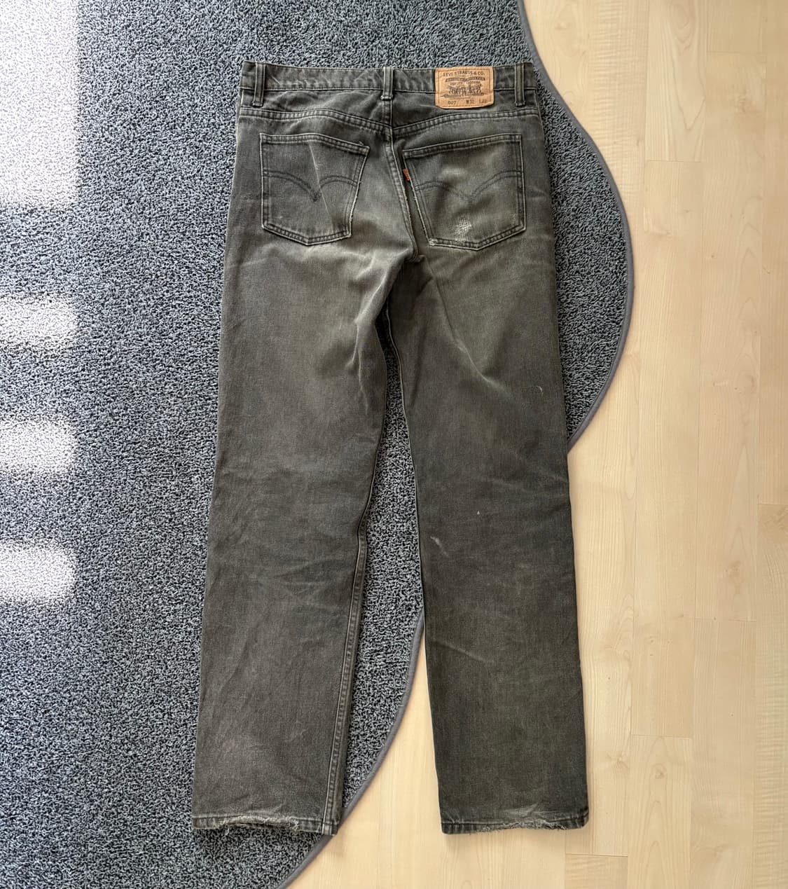 Levis 607 흑청 오렌지탭 상품이미지2